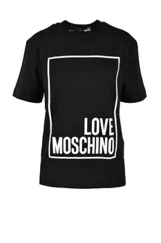 Футболка женская Love Moschino с принтом, черный