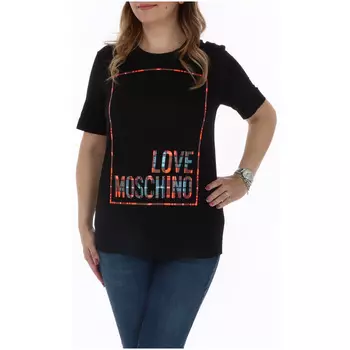 Футболка женская Love Moschino с принтом, черный