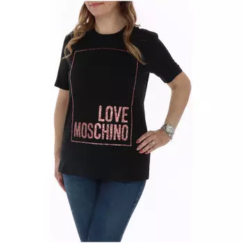 Футболка женская Love Moschino с принтом, черный