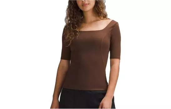 Футболка женская Lululemon, Chestnut/JAVA