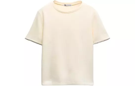 Футболка женская матово-белая Zara