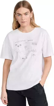 Футболка женская Mica City от rag & bone, белая