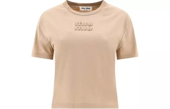 Футболка женская Miu Miu, бежевый