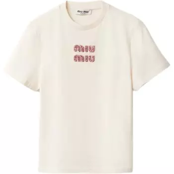 Футболка женская Miu Miu, бежевый