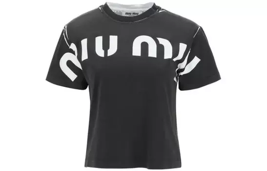 Футболка женская Miu Miu, черный