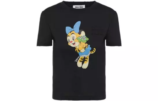 Футболка женская Miu Miu, черный