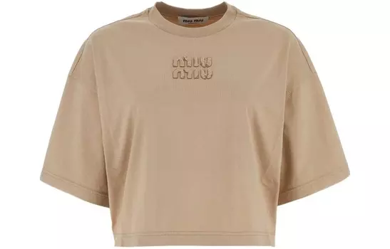 Футболка женская Miu Miu, хаки