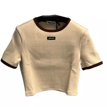 Футболка женская Miu Miu, молочный