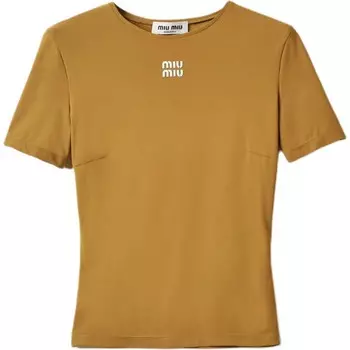 Футболка женская Miu Miu, оливковый