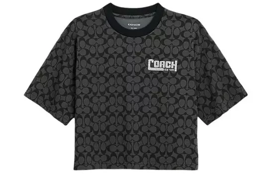 Футболка женская микс черная Coach