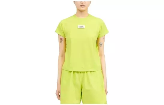 Футболка женская Mm6 Maison Margiela Brilliant, зеленый