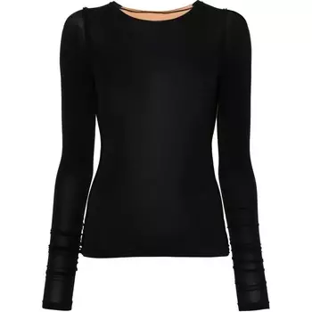 Футболка женская Mm6 Maison Margiela, черный