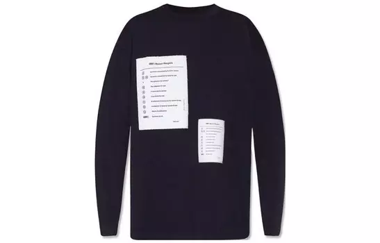 Футболка женская Mm6 Maison Margiela, темно-синий