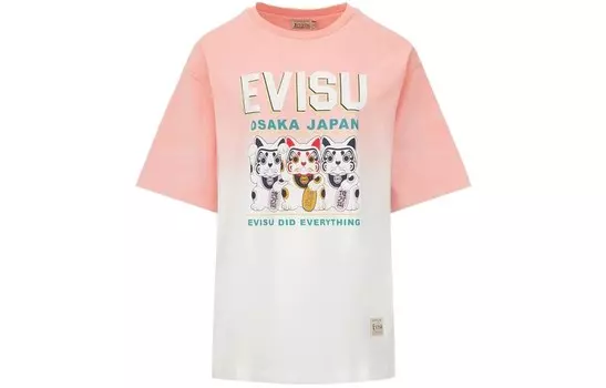 Футболка женская многоцветная Evisu