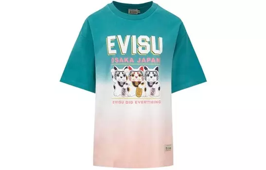 Футболка женская многоцветная Evisu