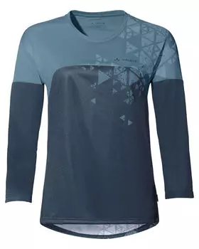 Футболка женская moab ls t-shirt v Vaude, серый