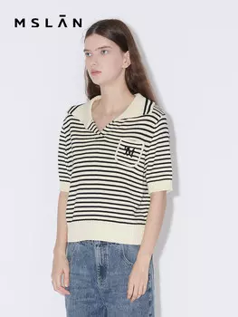 Футболка женская Mslan с короткими рукавами, миндальный