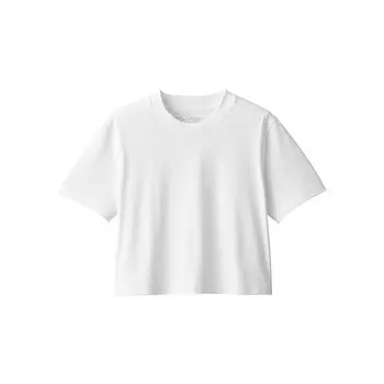 Футболка женская Muji короткая, желтый