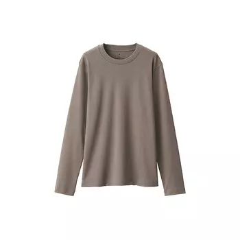 Футболка женская Muji с длинными рукавами, светло-серый