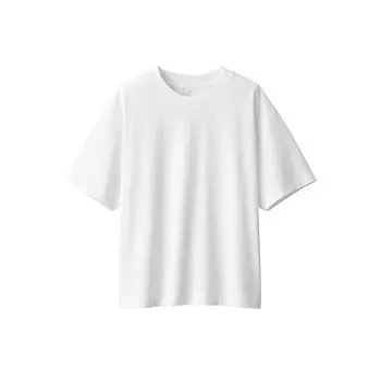 Футболка женская Muji Tianzhu с круглым вырезом и короткими рукавами, коричневый