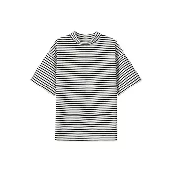 Футболка женская Muji в полоску, сине-белый