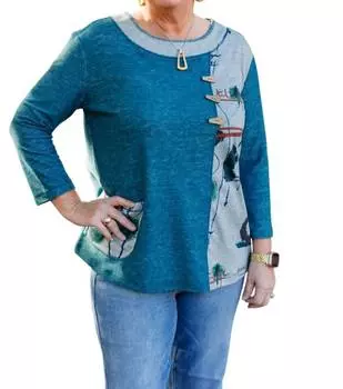 Футболка женская Multiples, цвет riteal