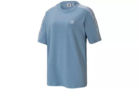 Футболка женская небесно-голубая Adidas Originals