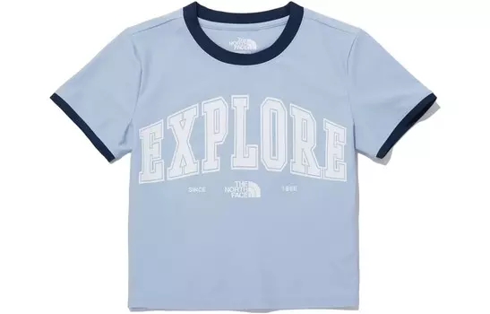 Футболка женская небесно-голубая The North Face