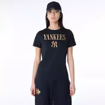 Футболка женская New York Yankees MLB Graphic New Era, черный