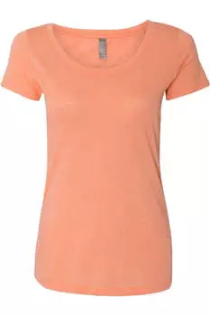 Футболка женская Next Level Triblend с круглым вырезом, цвет vintage light orange