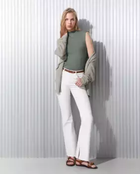 Футболка женская однотонная без рукавов Easy Wear, хаки