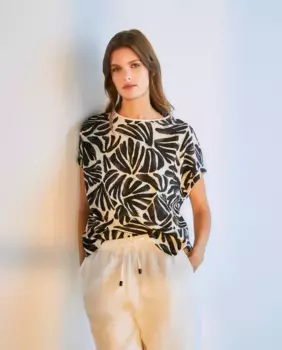 Футболка женская однотонная с круглым вырезом Woman El Corte Ingls, черный