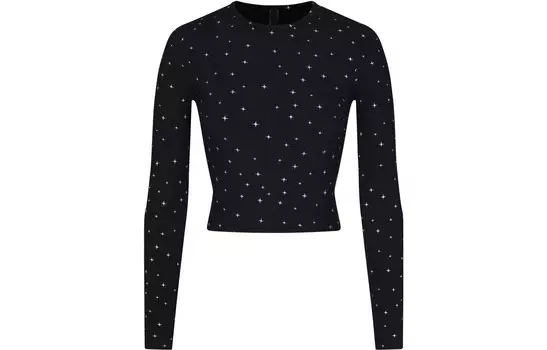 Футболка женская ONYX SPARKLE PRINT/Onyx Glitter Print Skims