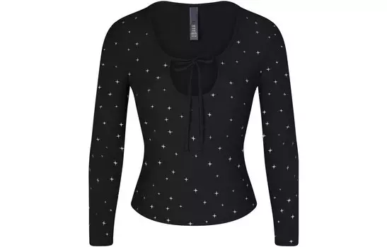 Футболка женская ONYX SPARKLE PRINT/Onyx Glitter Print Skims