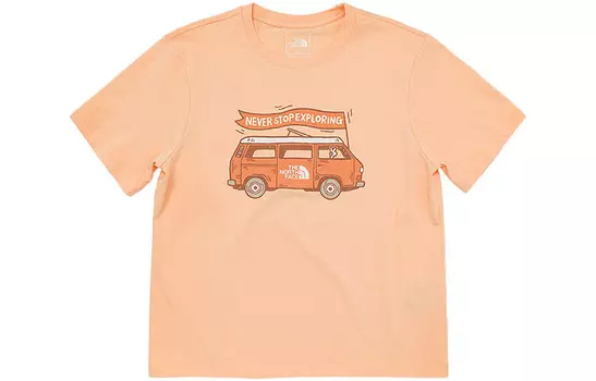 Футболка женская оранжевая The North Face