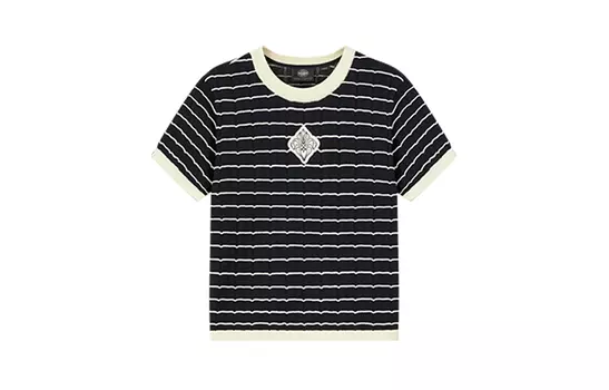 Футболка женская Palladium, White Black Stripes
