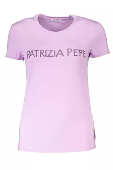 Футболка женская Patrizia Pepe из вискозы с декором, сиреневый