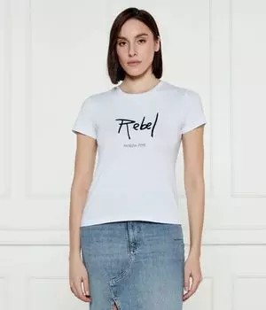 Футболка женская Patrizia Pepe с надписью, белый