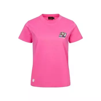 Футболка женская персиково-розовая Evisu