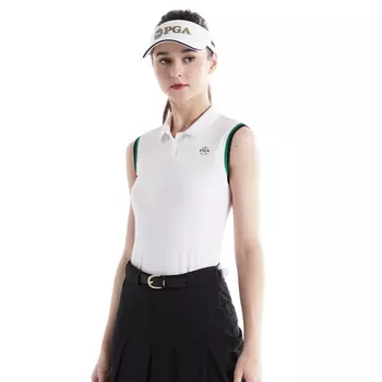 Футболка женская PGA, 101347-White Top