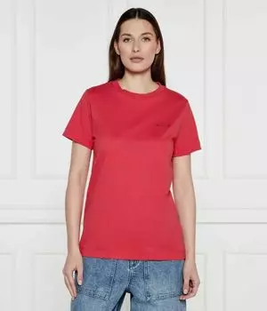 Футболка женская Pinko однотонная, красный