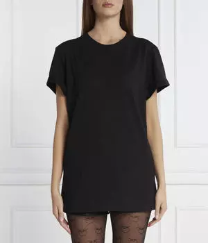 Футболка женская Pinko с надписью на спине, черный