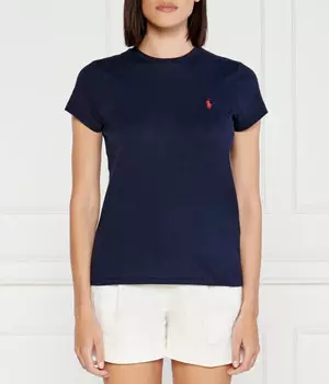 Футболка женская Polo Ralph Lauren базовая, синий