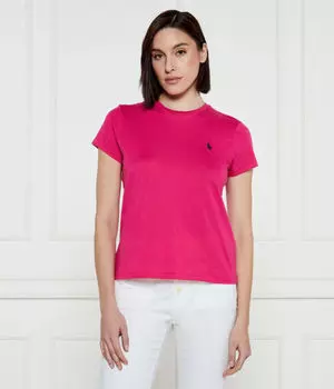 Футболка женская Polo Ralph Lauren с логотипом, фуксия