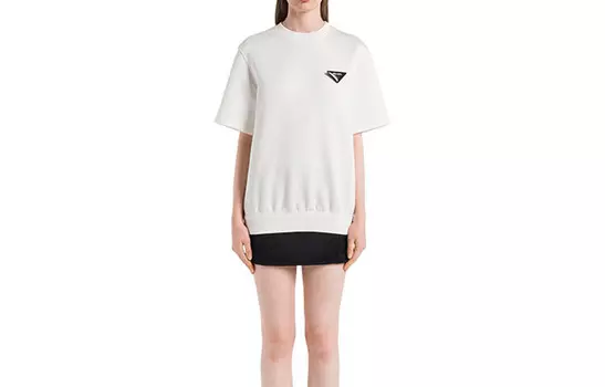Футболка женская Prada с логотипом, белый