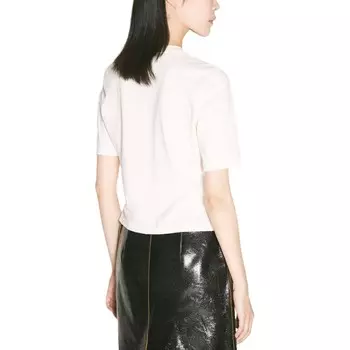 Футболка женская Prada с логотипом, бежевый