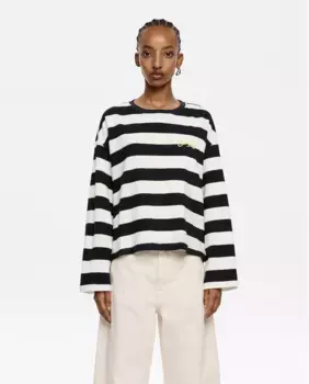 Футболка женская прямого хлопкового кроя Bimba y Lola, тёмно-синий