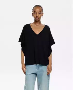 Футболка женская прямого кроя с коротким рукавом Bimba y Lola, черный