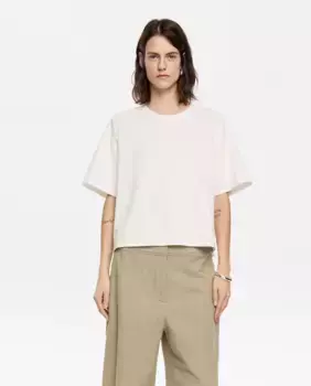 Футболка женская прямого покроя с римской вязкой Bimba y Lola, цвет Crudo