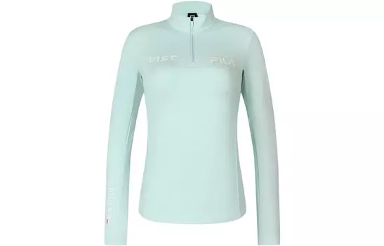 Футболка женская яичная скорлупа зеленая Fila